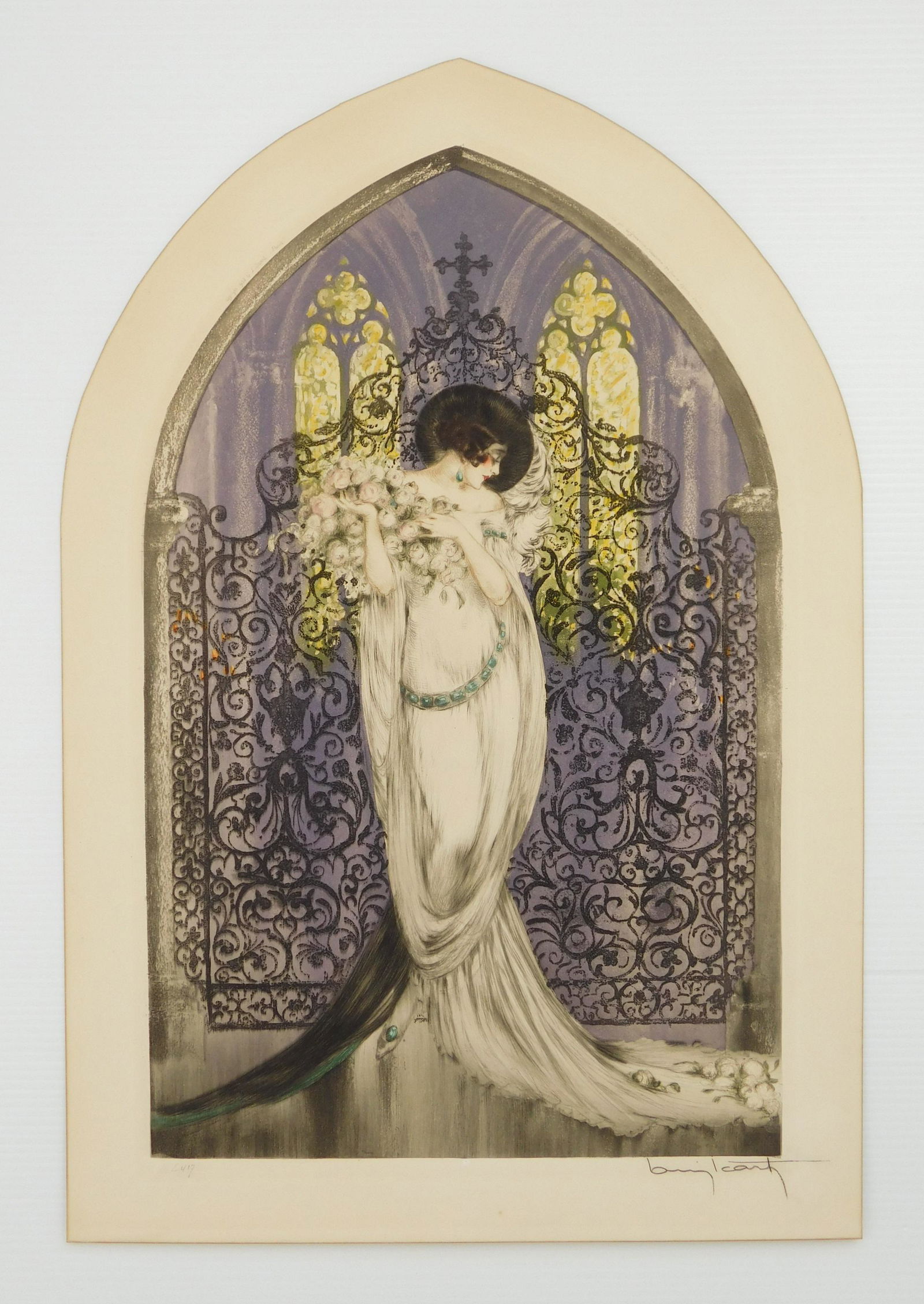 Louis Icart etching (1 of 5)