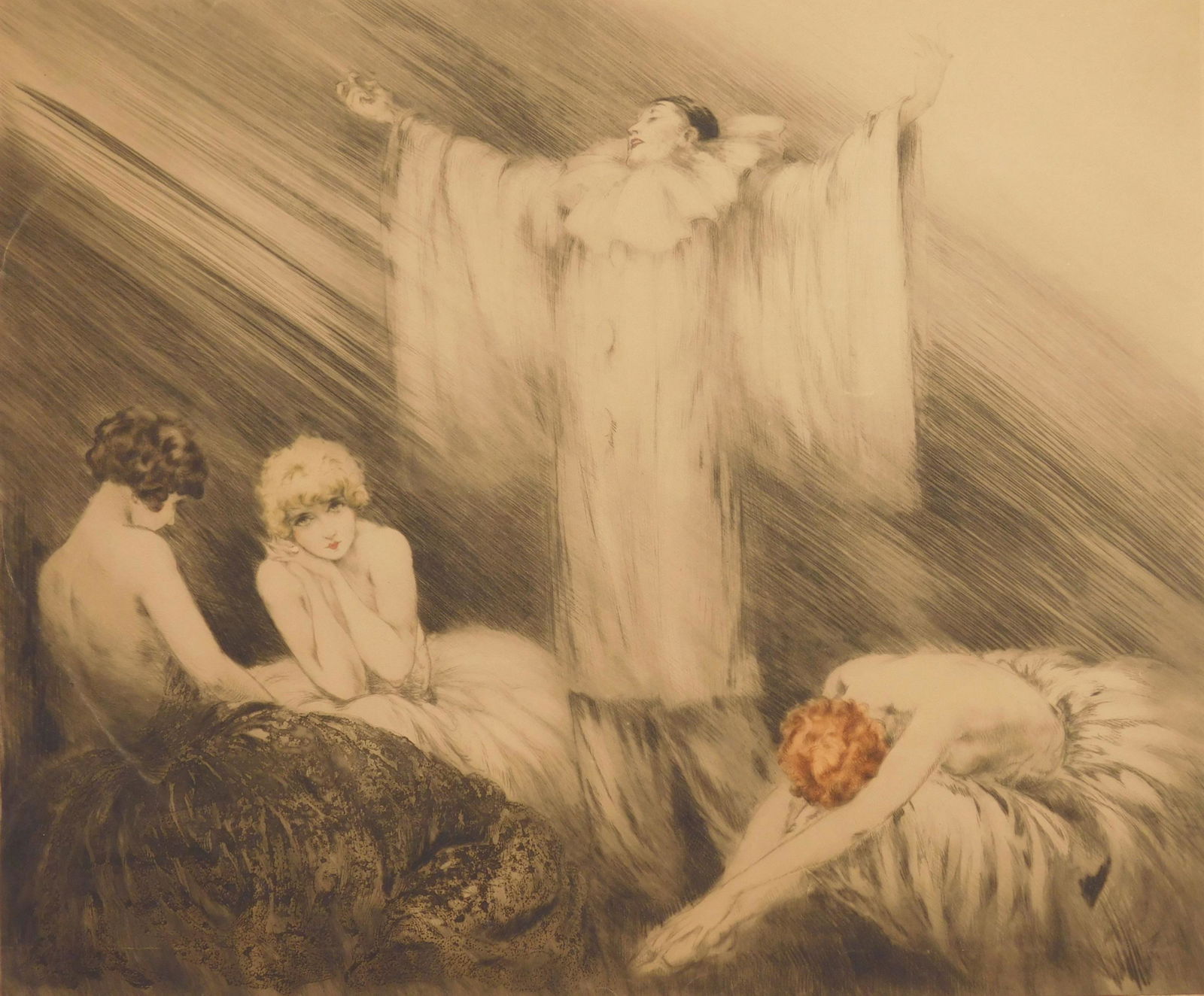 Louis Icart etching (1 of 6)