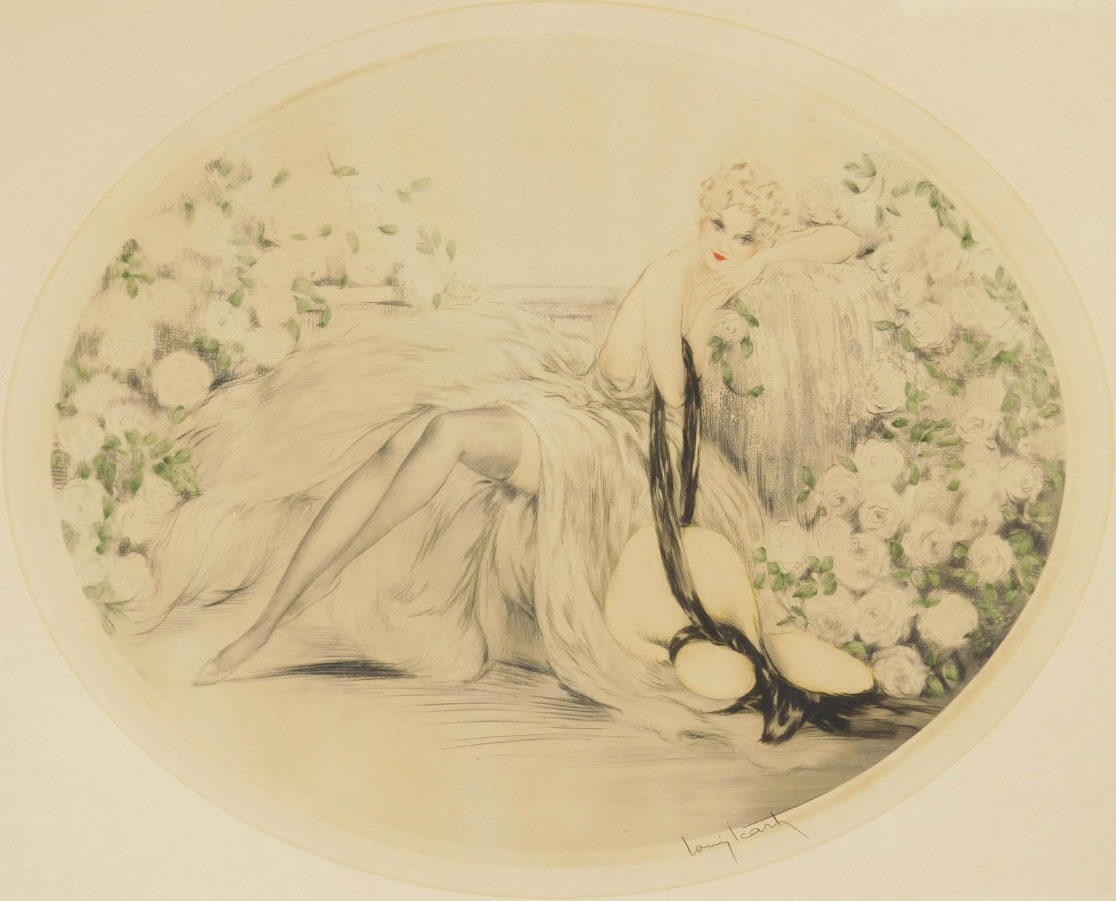 Louis Icart etching (1 of 5)