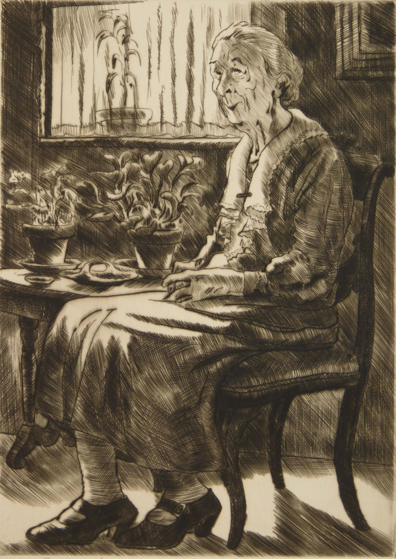 Peggy Bacon drypoint (1 of 4)