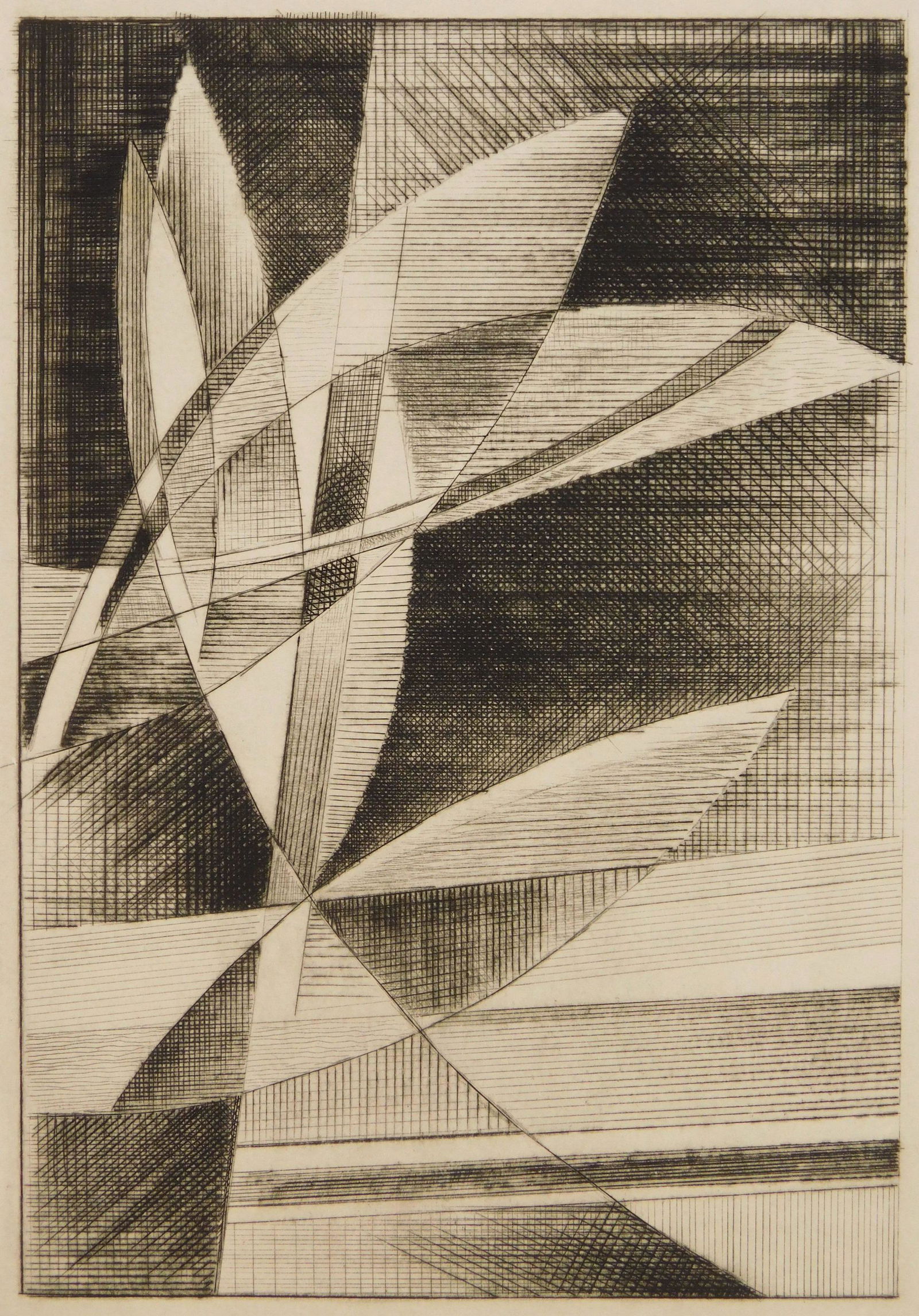 Werner Drewes drypoint (1 of 4)