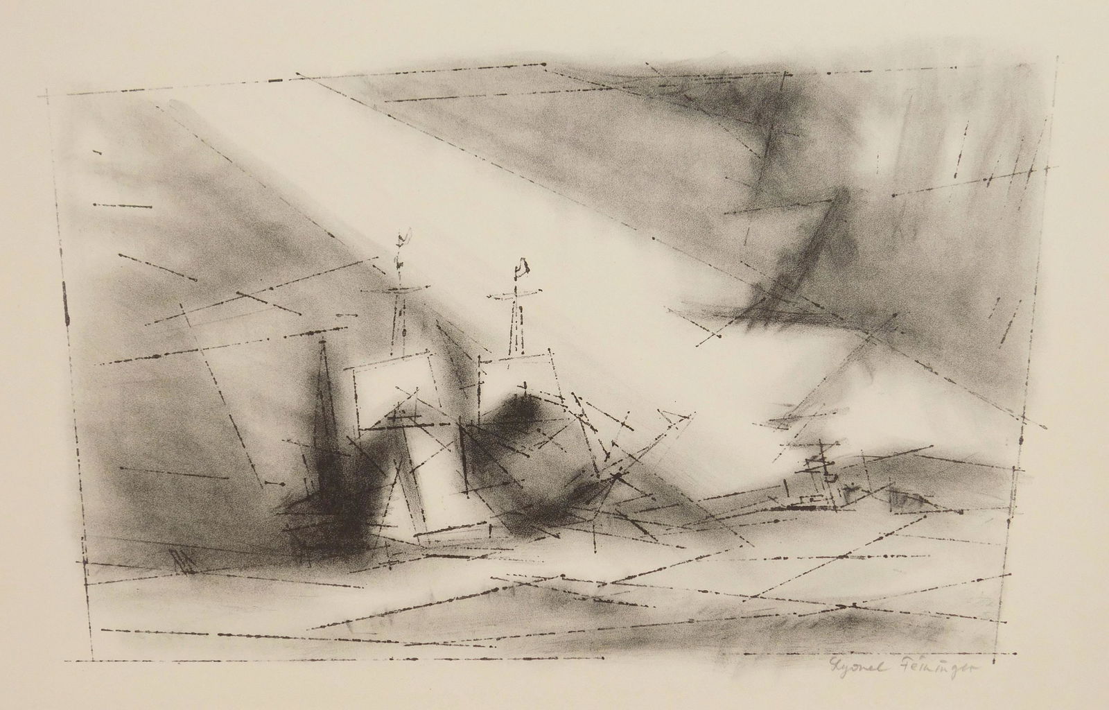 Lyonel Feininger lithograph (1 of 5)