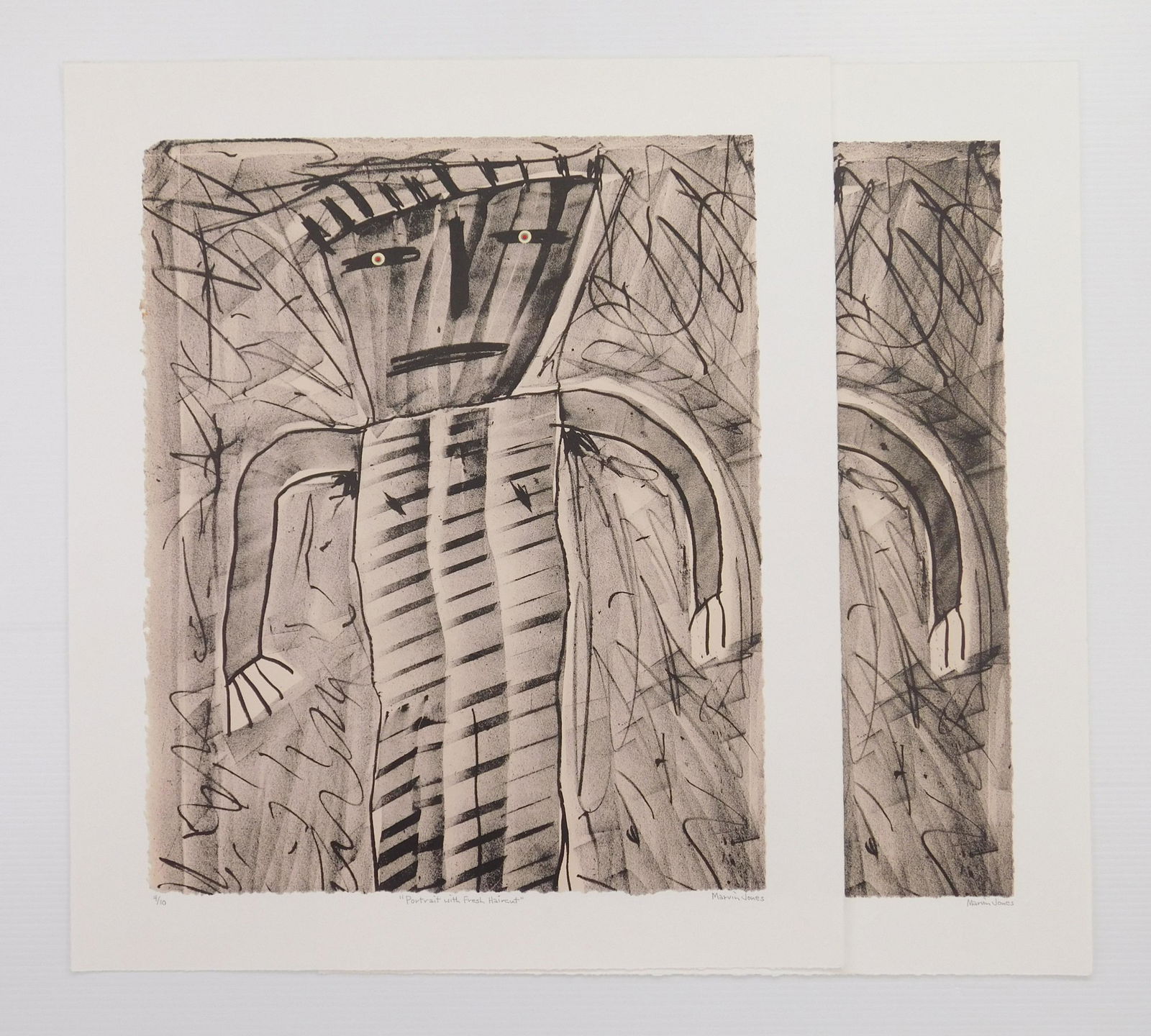 2 Marvin Jones relief prints (1 of 4)