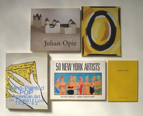 5 Art books: 5 Art Books- 1. Marshall, Richard and Robert Mapplethorpe- ''50 New York Artists''- Chronicle Books, San Francisco, soft cover. 2. ''Julian Opie''- an exhibition catalog for Kolnischer Kunstverein, Ko