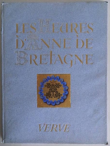 2 Vols. of Verve: 2 vols. of Verve- 1. Bourdichon, Jean- ''Verve''. Vol. IV, Nos. 14 et15, Les Heures D'annee De Bretagne'' 2. Teriade (ed.)- ''Verve'' Vo./ IV, No. 16, Le Livre De Tournois Du Roi Rene. Wear to covers,