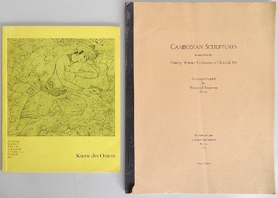 4 exhibition catalogs on Asian art: 4 exhibition catalogs on Asian art- 1. ''Kunst des Ostens''. Basel, Kunsthalle Basel, 1957 2. Baldinger, Wallace S. ''Cambodian Sculptures Selected from the Murray Warner Collection of Oriental Art''.