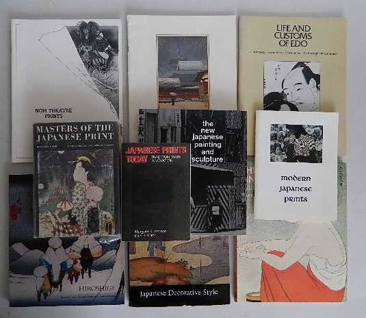 10 books or booklets on Japanese art: 10 books or booklets on Japanese art- 1. Johnson, M. K. and D. K. Hilton. ''Japanese Prints Today'' 2. Lane, R. ''Masters of The Japanese Print'' 3. Lee, S. E. ''Japanese Decorative Style'' 4. Smith, 