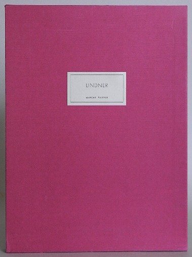 James Lord- Lindner DLM: Lord, James- ''Lindner- Derriere Le Miroir''- Maeght Editeur, Paris, first edition, purple paper-covered portfolio with black lettering on spine, contains 9 loose, folded leaves, with 10 full-color an