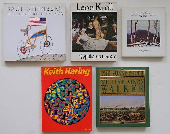 5 books on art: 5 books on art- 1. ''Saul Steinberg: The Discovery of America''- Alfred A. Knopf, New York, 1992, d.j. 2. Celant, Germano, ed- ''Keith Haring''- Prestel, Munich, n.d.(copyright 1992), soft cover. 3. H