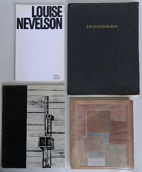 4 exhibition catalogs of art from the 1960's: 4 exhibition catalogs of art in the 1950's- 1. ''Gonzalo Fonseca Recent Works'' . Portland, Portland Art Museum, 1962-1963 2. ''Jacobsen Sculptures 1961-1962''. Paris, Galerie de France, 1963 3. ''Lou
