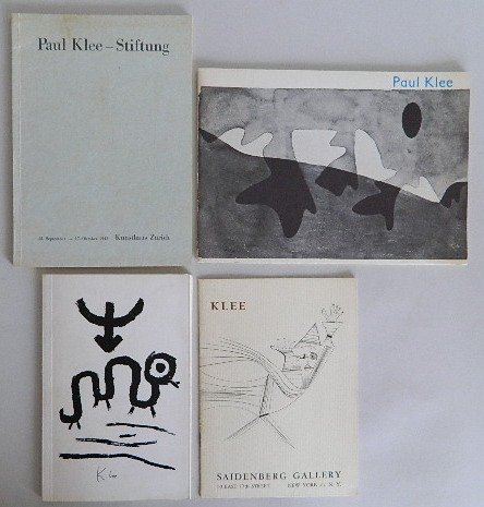 4 Paul Klee exhibition catalogs: 4 Paul Klee exhibition catalogs- 1. ''Third Bi-Annual Exhibition of Paintings and Drawings by Paul Klee''. New York, Saidenberg Gallery, 1957 2. ''Paul Klee''. Zurich, Galerie Renee Ziegler, 1963 3. '