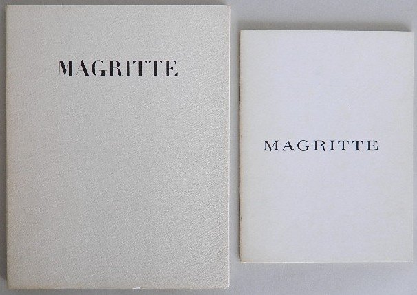 2 Rene Magritte exhibition catalogs: 2 Rene Magritte exhibition catalogs- 1. ''Magritte le Sens Propre''. New York, Alexandre Tolas, 1964 2. ''Rene Magritte Paintings Gouaches Collages 1960 - 1961 - 1962''. New York, Alexander Iolas Gall