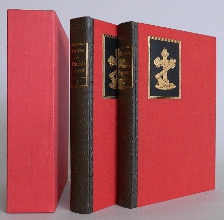 Dostoevsky- Crime and Punishment- LEC: Dostoevsky, Fyodor- ''Crime and Punishment''- Limited Editions Club, New York, 1938, bound in linen over red linen boards, engravings by Fritz Eichenberg, introduction by Lawrence Irving, translation 