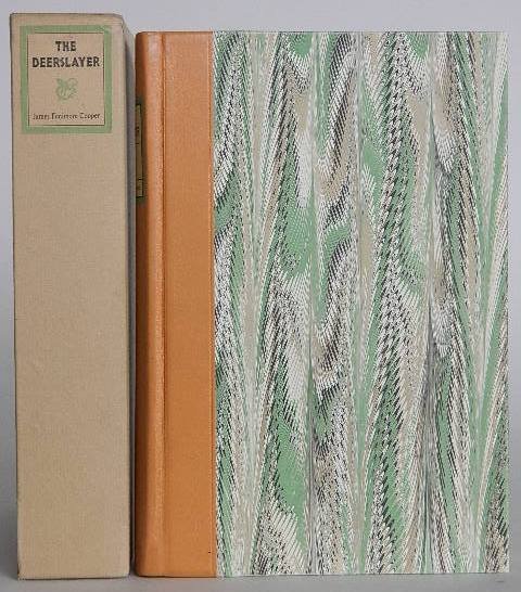 2 Limited Editions Club books 1961: 2 Limited Editions Club books 1961- 1. Cooper, James Fenimore- ''The Deerslayer, or: The First War-Path''- 1961, introduction by John T. Winterich, illus. by Edward A. Wilson, #1336/1500, signed by th