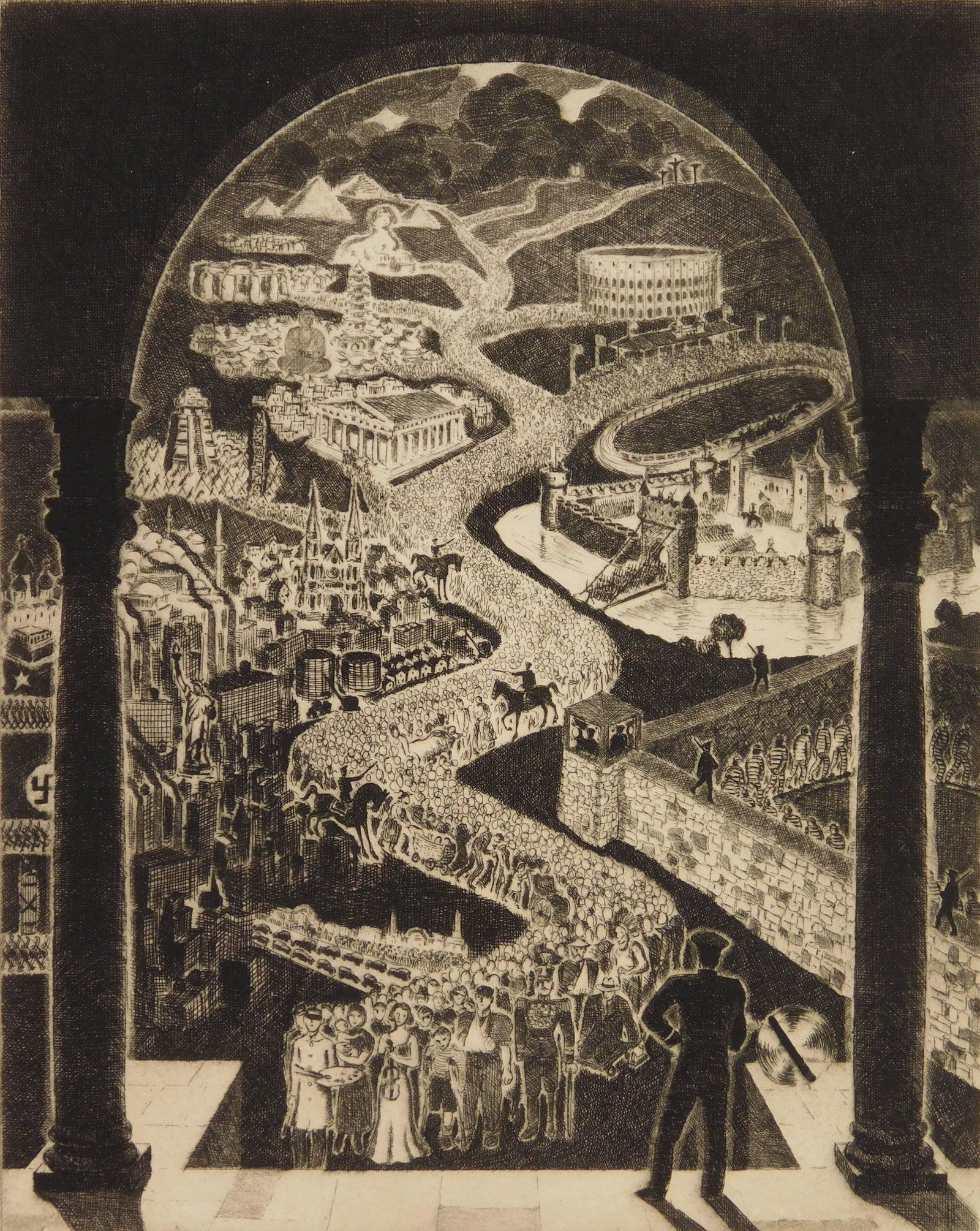 Ralph Fabri etching (1 of 4)