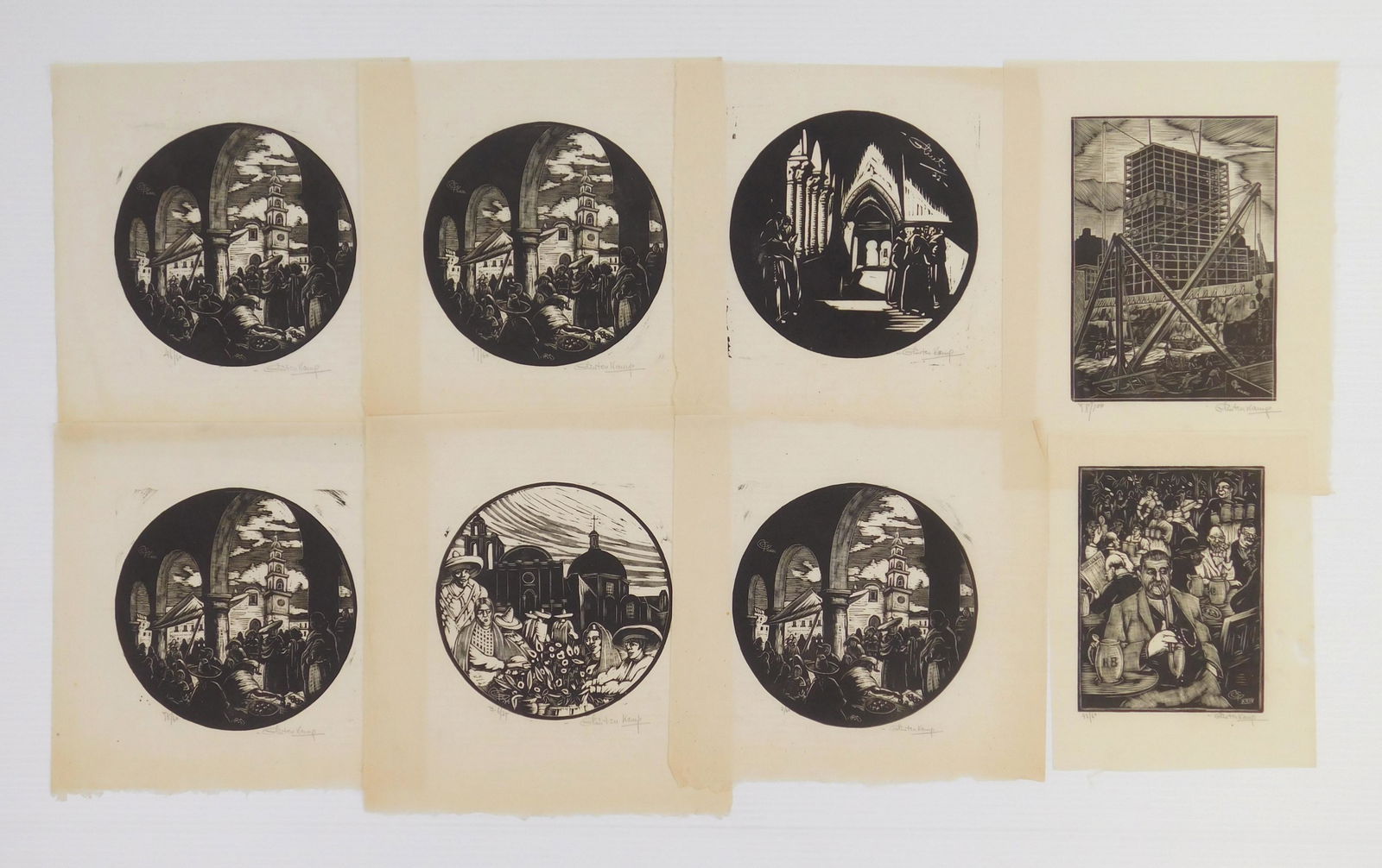 6 Hendrick Glintenkamp woodcuts (1 of 6)