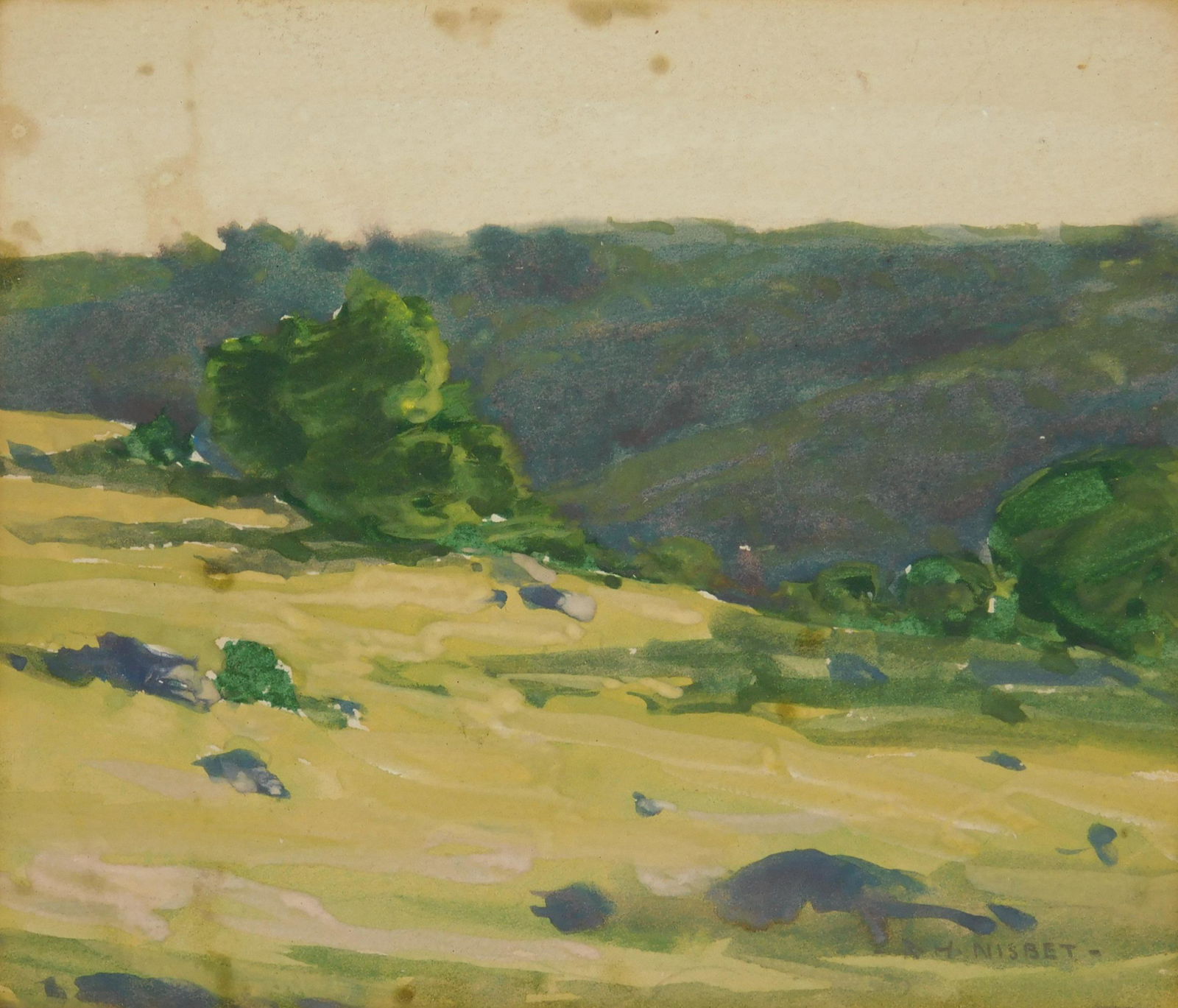 Robert H. Nisbet gouache (1 of 4)