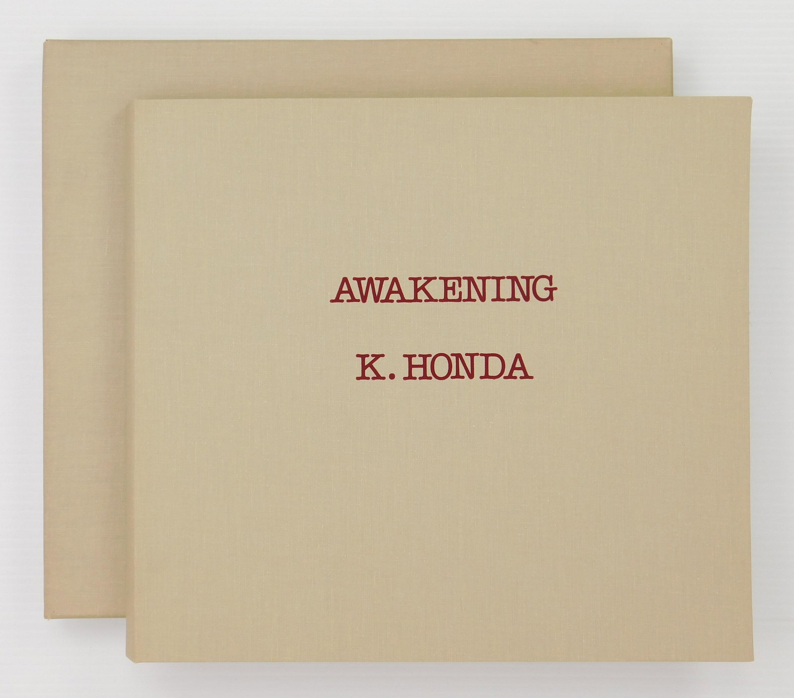 6 Kazuhisa Honda mezzotints: Kazuhisa Honda (1948- ) Awakening complete portfolio of 6 mezzotint in colors and title page, 1981, each signed and numbered in pencil, edition of 75, with original case. 5 3/4 x 6 3/4''ea.