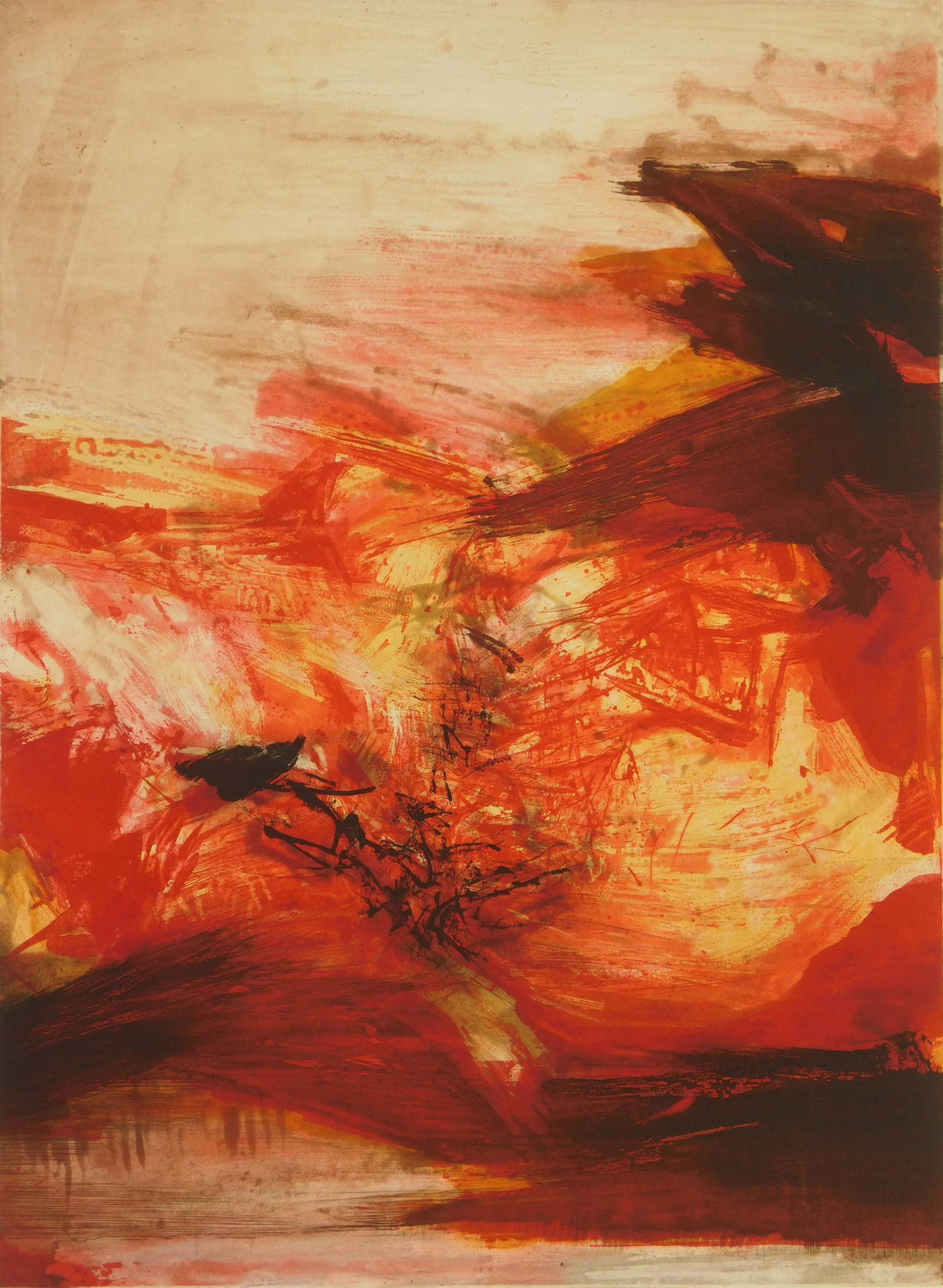 Zao Wouki etching & aquatint (1 of 5)