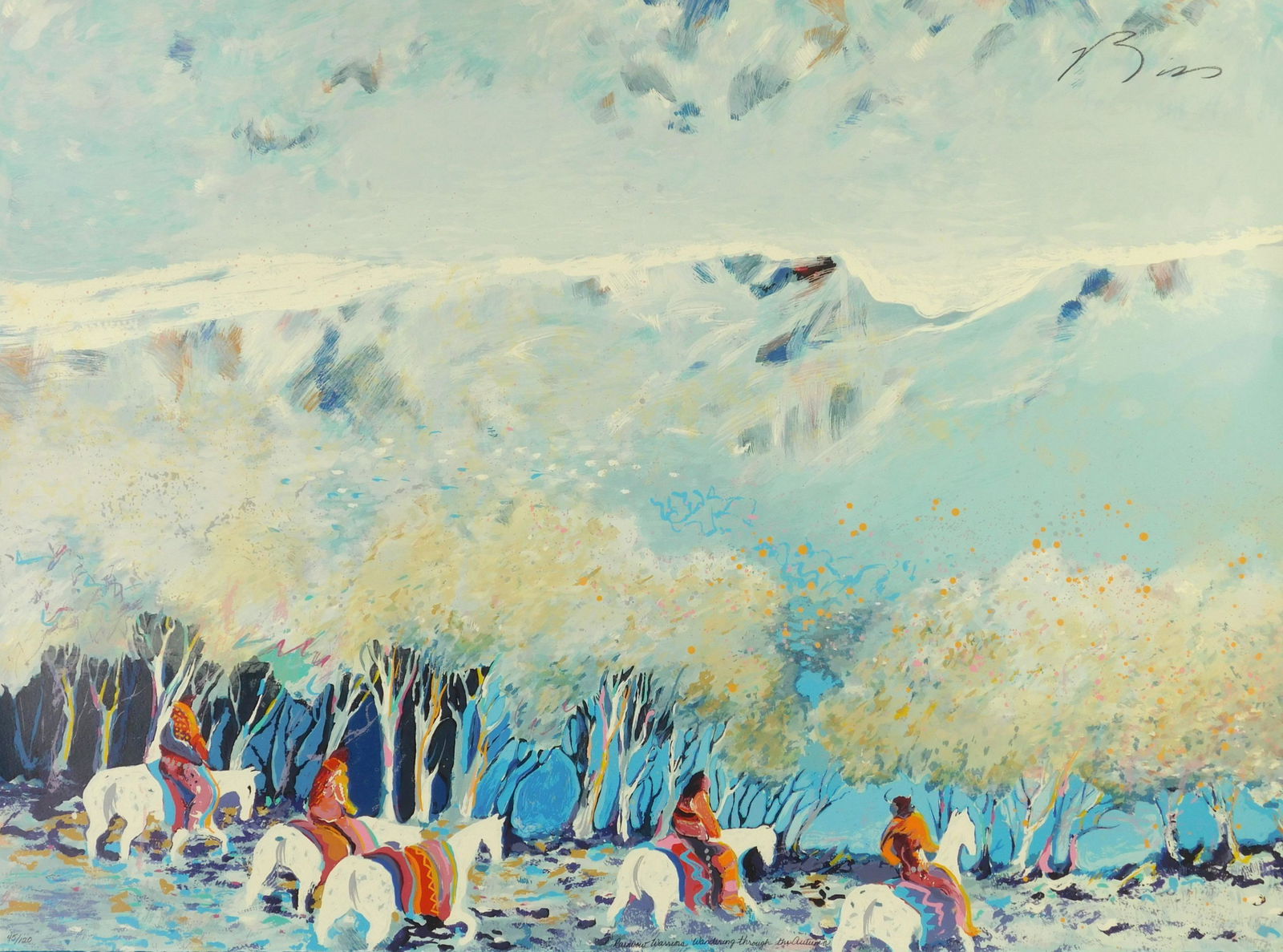 Earl Biss silkscreen: Earl Biss (American 1947-1998) &n