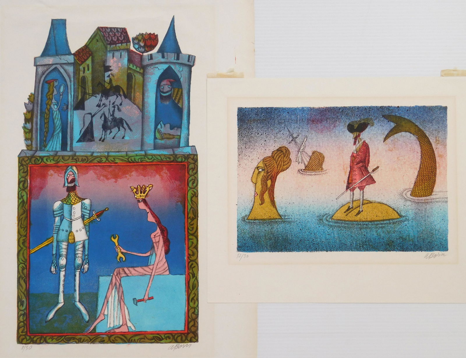 2 Albin Born lithographs (1 of 6)