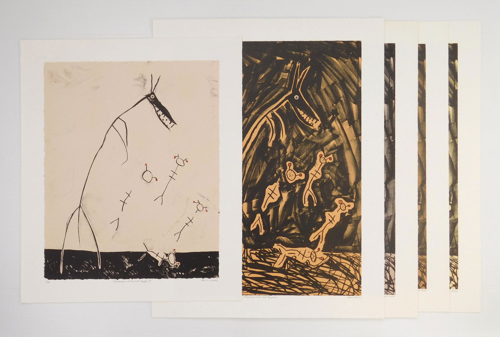 Marvin Jones 5 relief prints (1 of 7)