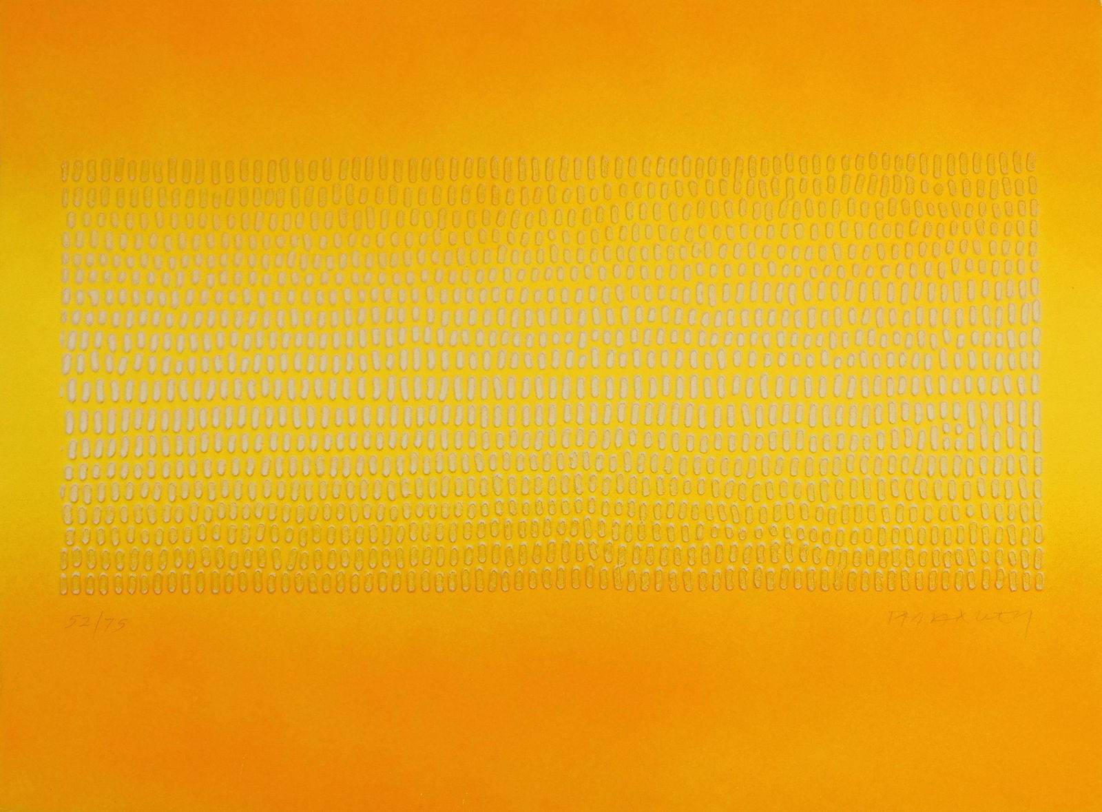 Paul Maxwell embossed silkscreen: Paul Maxwell (American 1925-2015) 