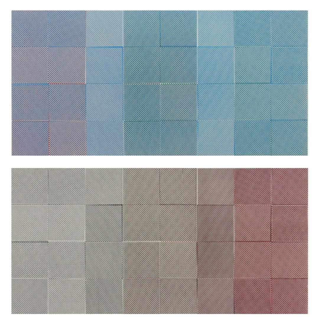 2 John Pearson silkscreens: John Pearson (1940- ) Screen Series #10 & Screen Series #11 2 silkscreens on paper, 1971, both signed, dated, titled and numbered 12/40 & 18/30 in pencil. &nbs