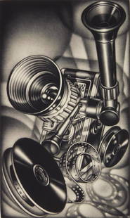 Carol Wax mezzotint: Carol Wax (American 1953- )