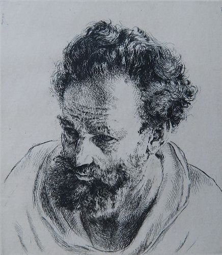 Arthur W. Heintzelman dry point: Arthur W. Heintzelman- ''Head Study (no.2)'' (Smith 206)- dry point, 1935, signed in pencil, edition of 100, very good condition. 11 7/8 x 8 7/8''