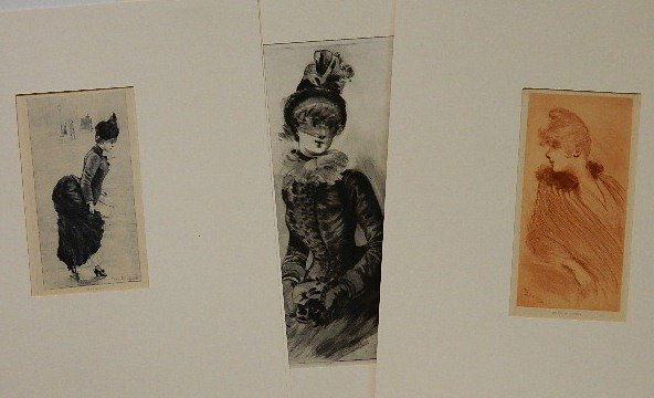 Henri Boutet 3 etchings: Henri Boutet- Untitled; ''Dans La Rue''; ''Au Bal De L'Opera''- 3 etchings, ca. 1890's, various sizes.