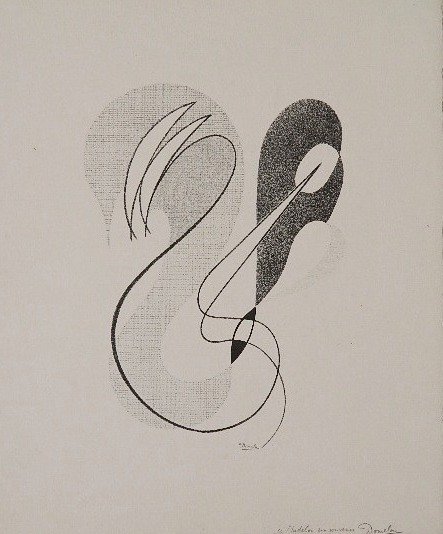 Cesar Domela lithograph: Cesar Domela- Composition- lithograph. 15 x 12 1/2''