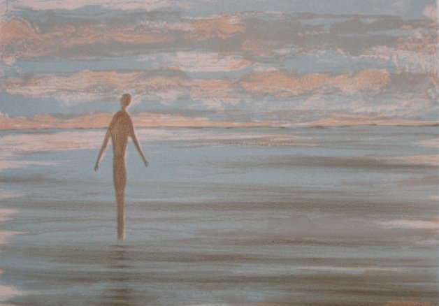 Richard Florsheim lithograph: Richard Florsheim- ''Solitude'' (Iacono 273)- lithograph in colors, 1977, signed, titled and numbered 16/20, very good condition. 10 x 14''