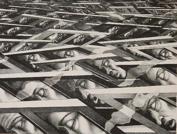 Irving Norman lithograph: Irving Norman- ''From Work''- lithograph, ca. 1979, signed and annotated 'E. P. I.' in pencil. 19 1/4 x 25''