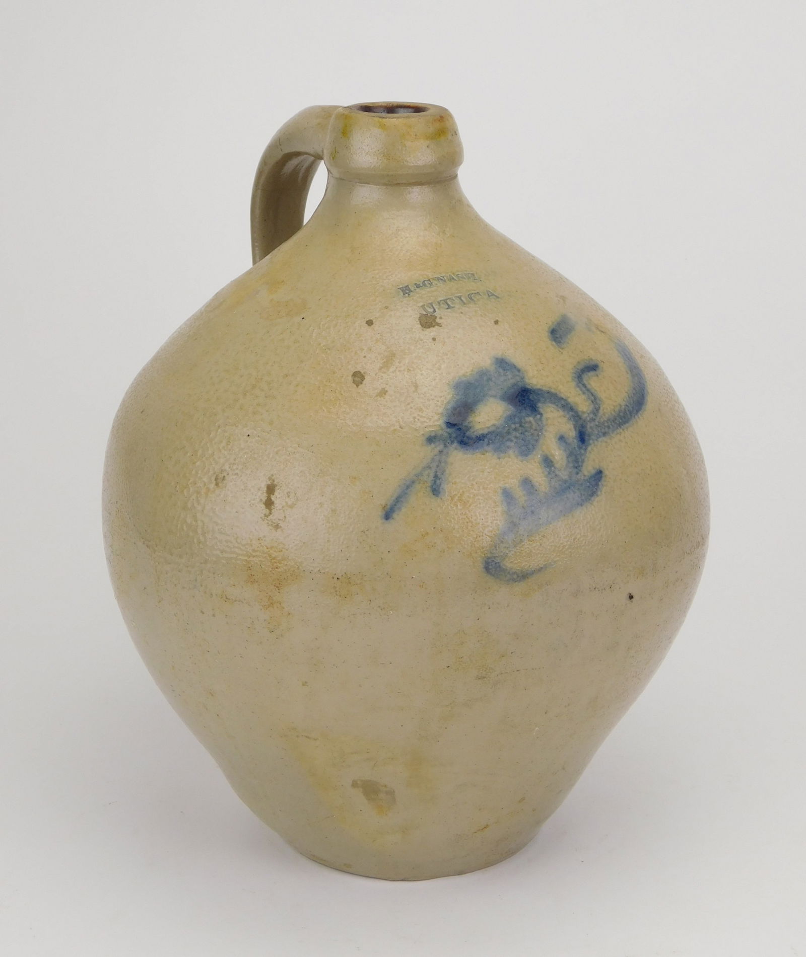 Stoneware jug- Utica, NY (1 of 7)