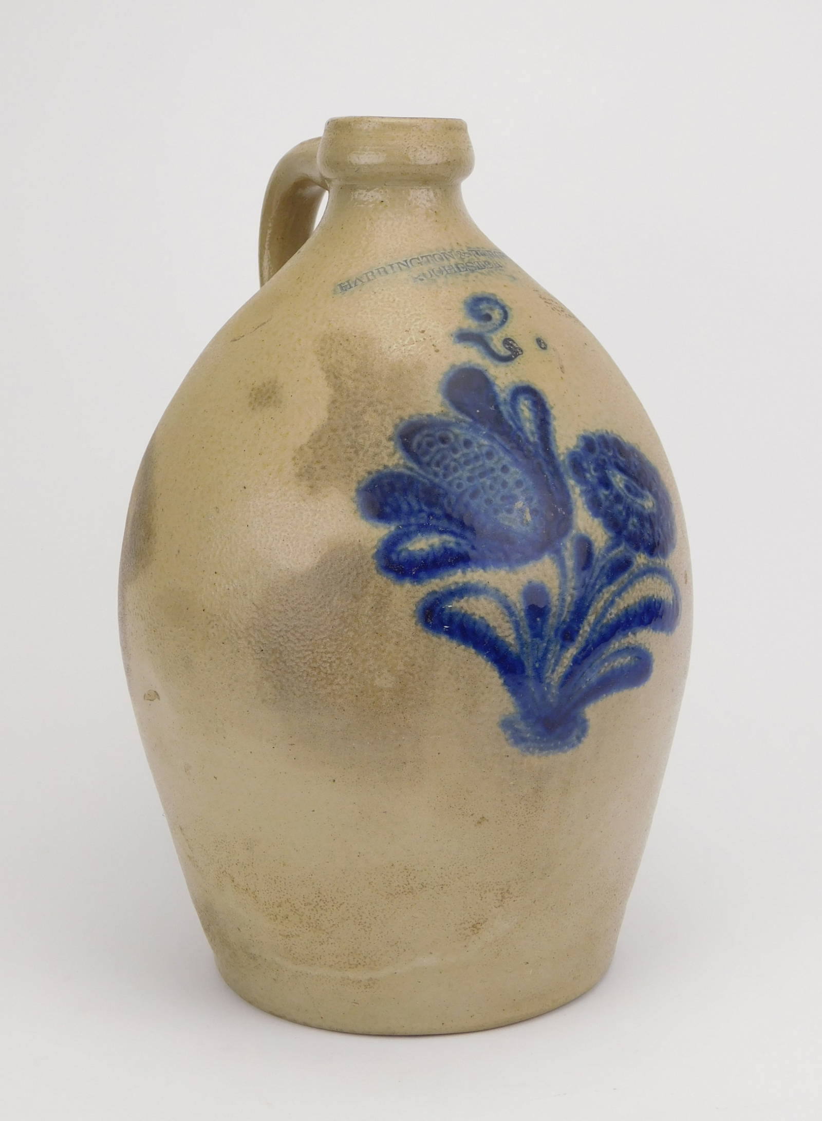 2 Gallon Stoneware Jug Harrington & Berger Auction