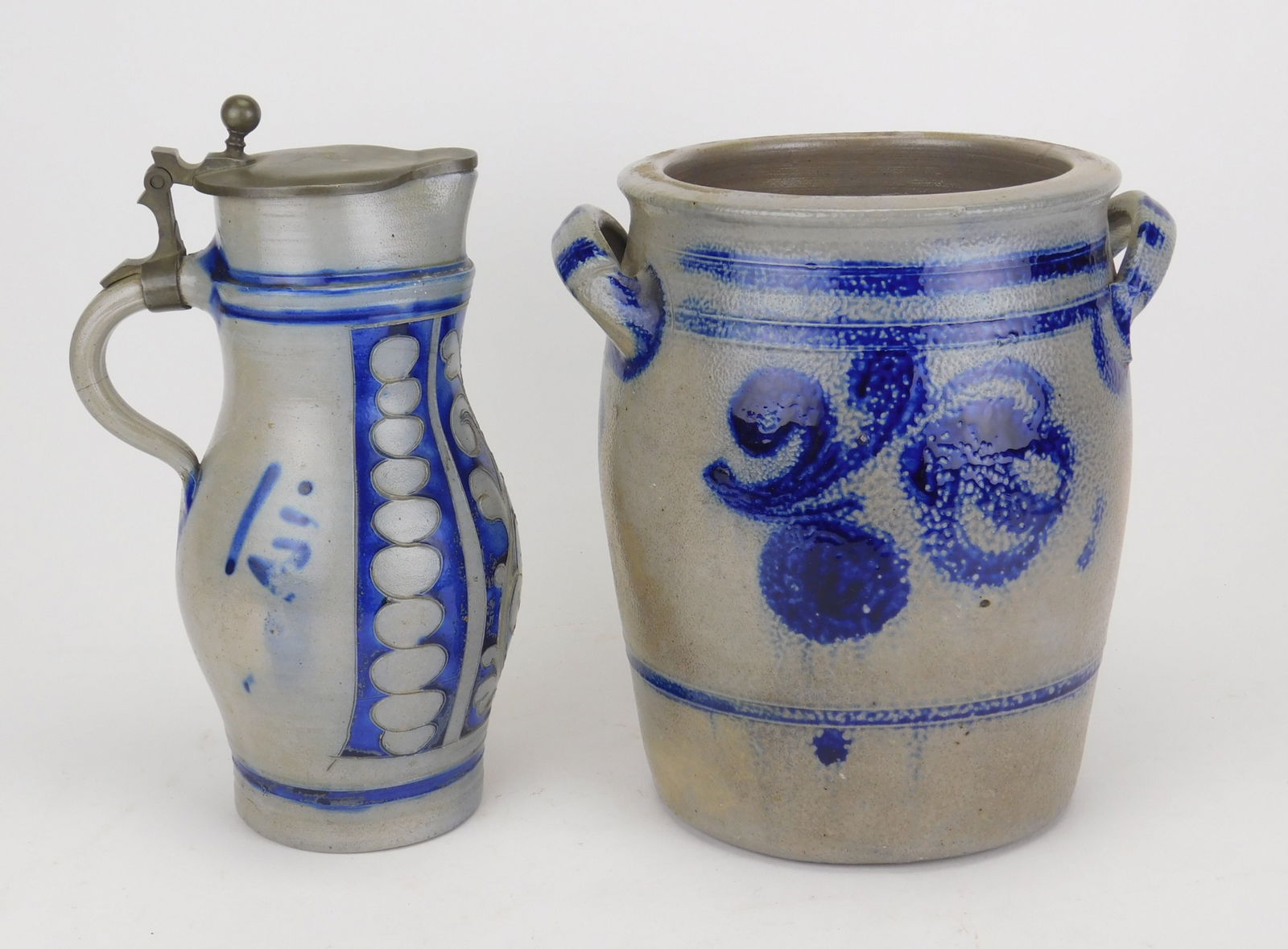2 German blue gray stoneware pieces (1 of 5)