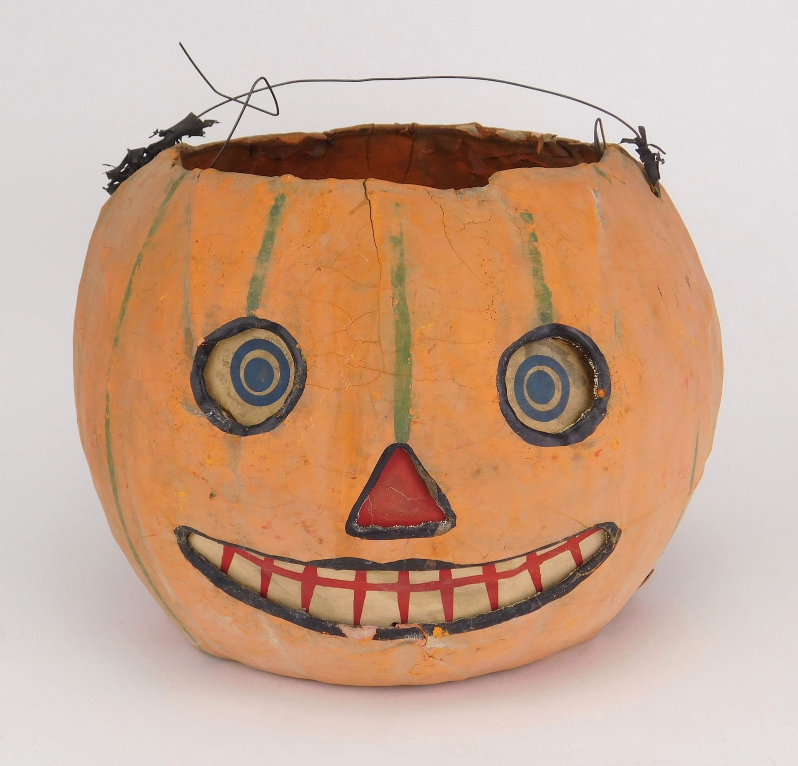 Large paper mache candy  container (1 of 6)