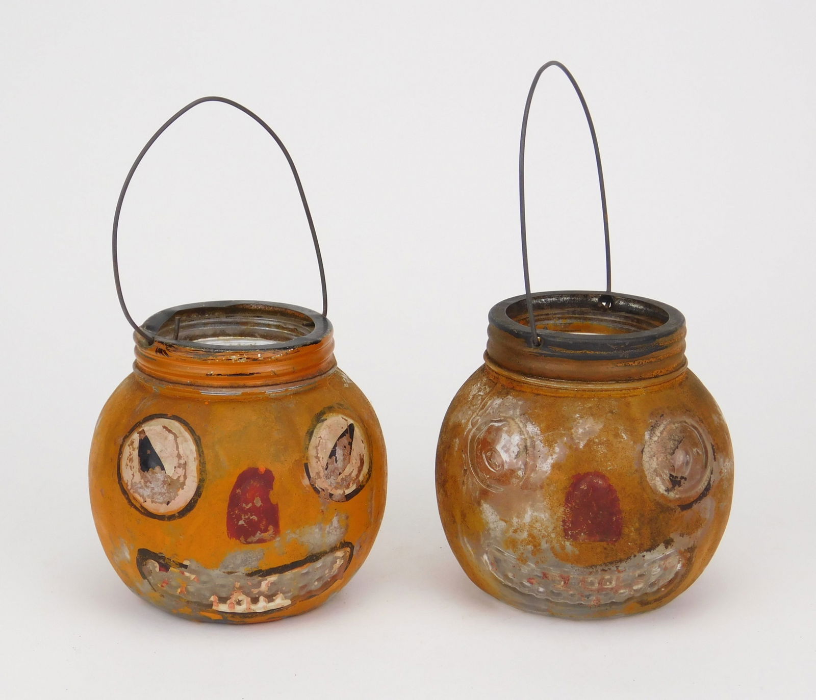 Pair of early Halloween glass containers (1 of 5)