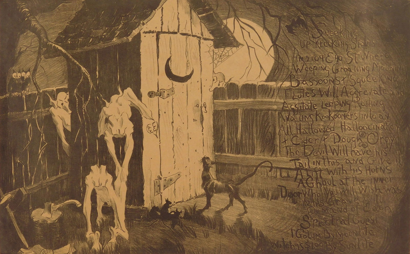 Walt Scott lithograph- Halloween - Kokoon club (1 of 3)