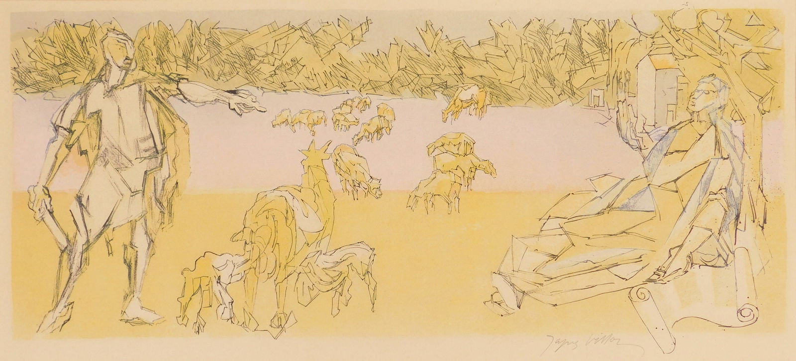 Jacques Villon etching (1 of 6)