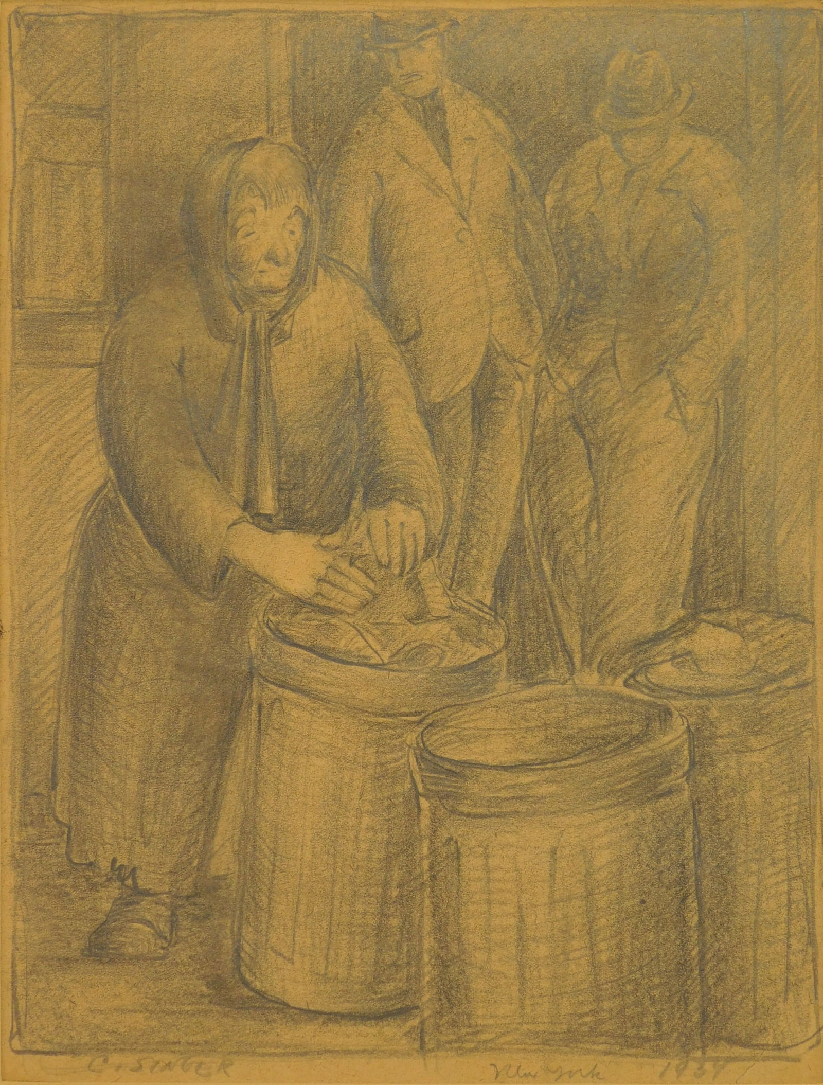 Clyde Singer pencil drawing (1 of 5)