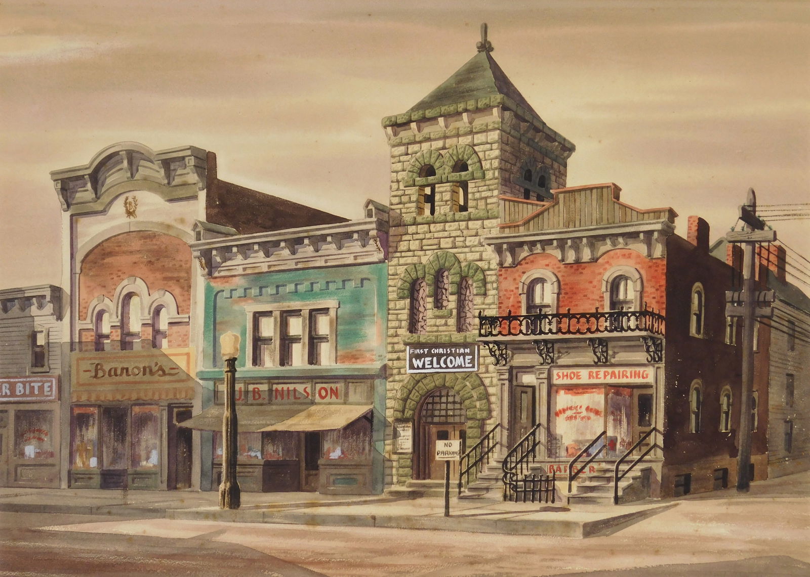 Fred Alexander watercolor (1 of 4)