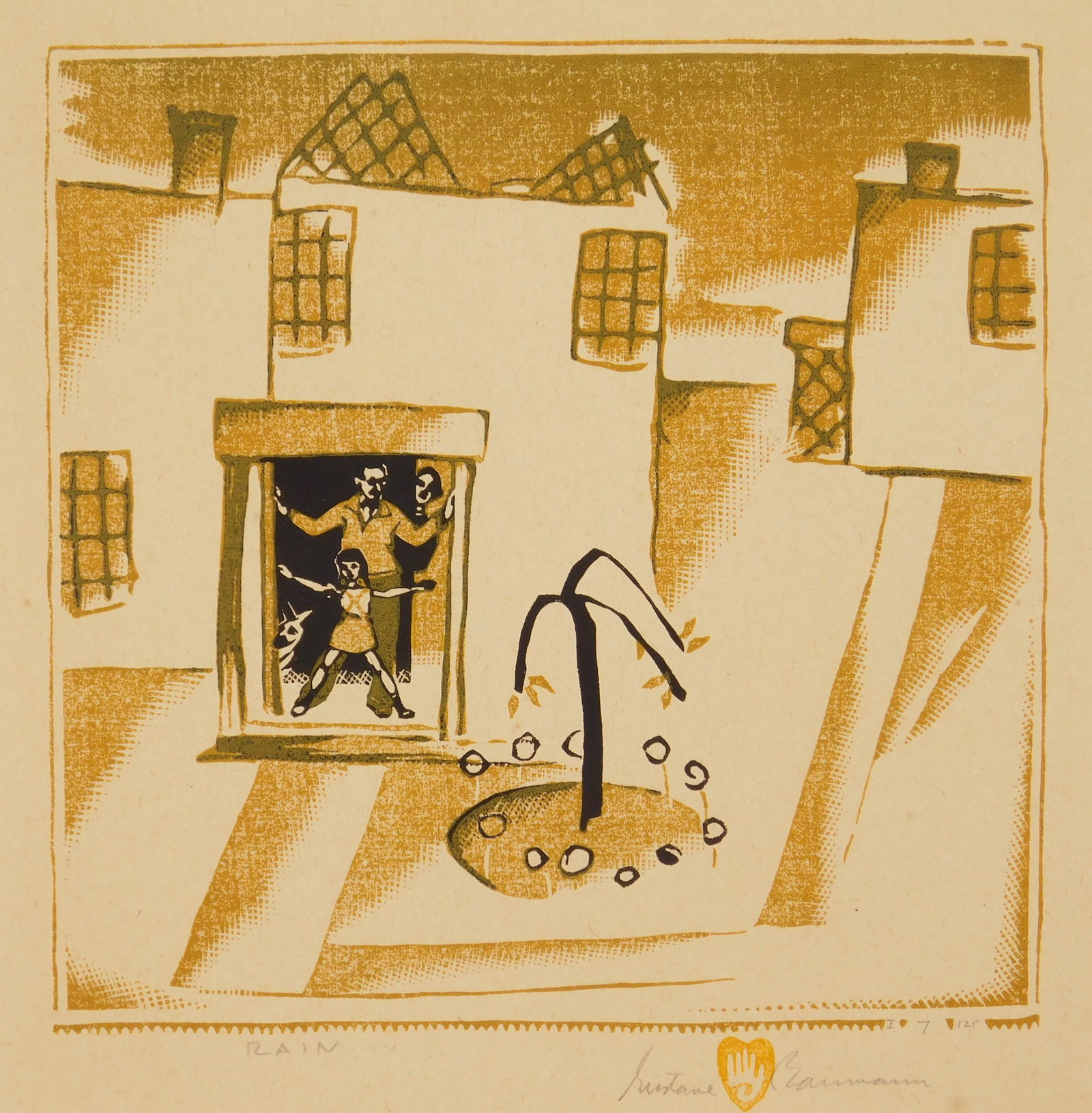 Gustave Baumann color woodcut (1 of 4)