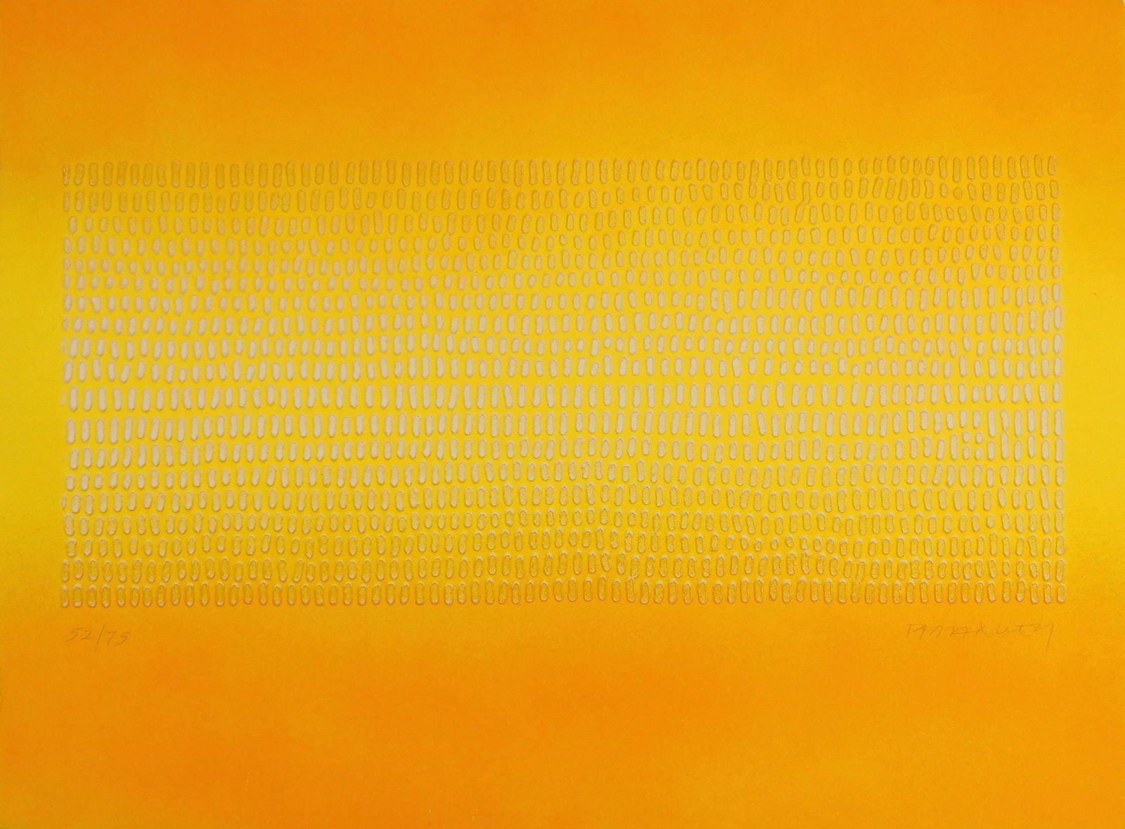 Paul Maxwell embossed silkscreen: Paul Maxwell (American 1925-2015) 