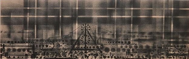 Richard Florsheim lithograph: Richard Florsheim, ''Carnival'', (Iacono 227), lithograph in colors, 1972, signed, titled and numbered 4/30 in pencil, very good condition. 10 x 31 13/16''