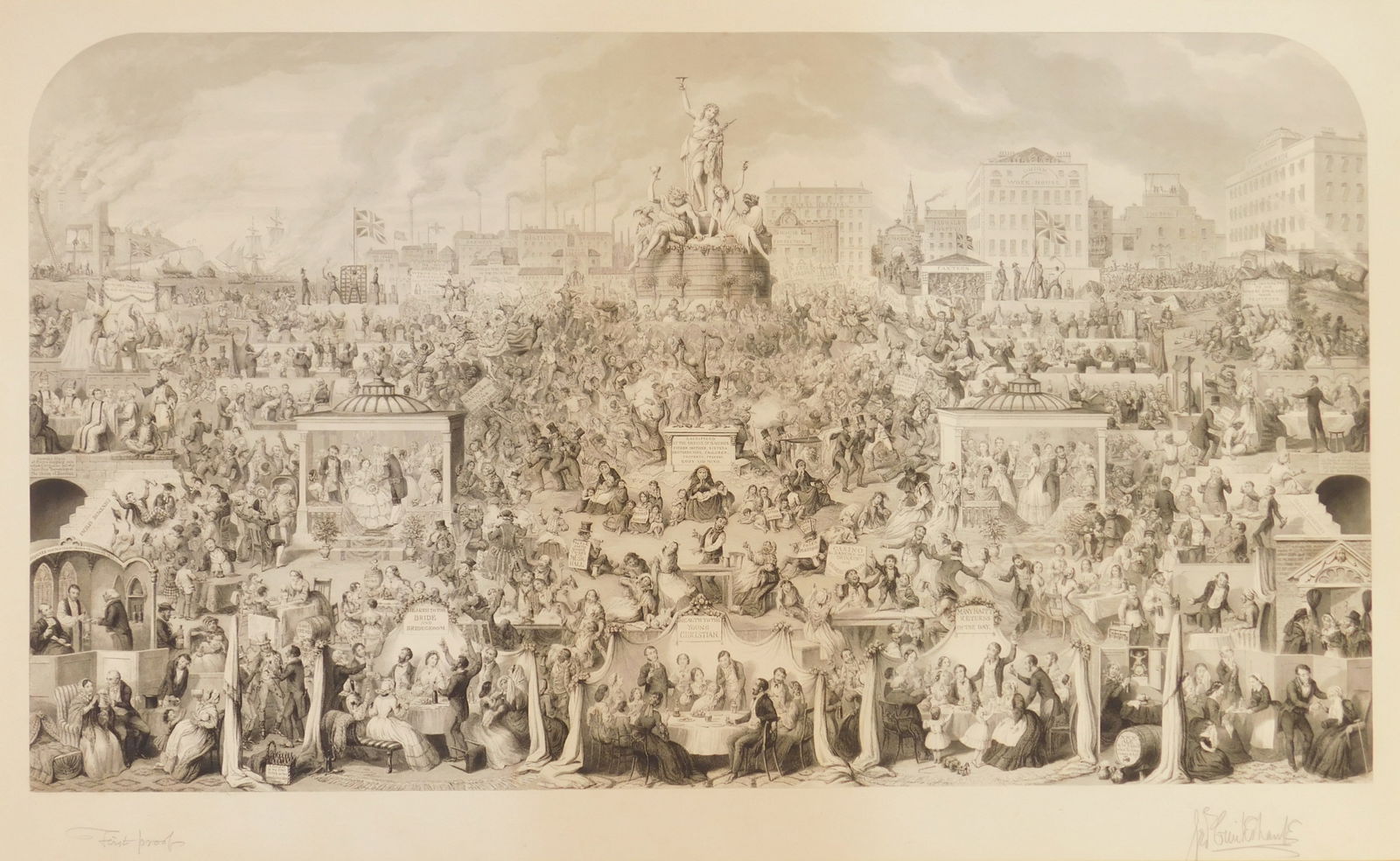 George Cruikshank etching (1 of 5)