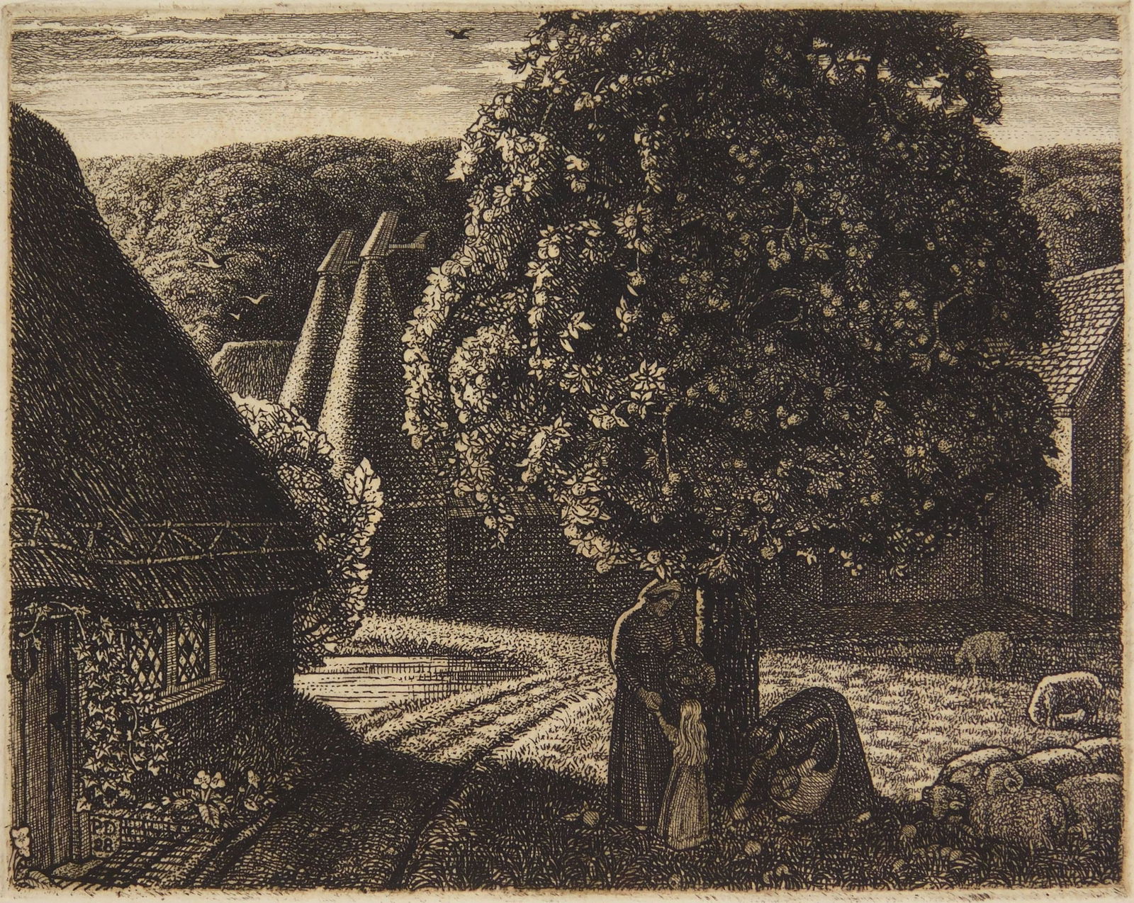 Paul Drury etching (1 of 4)