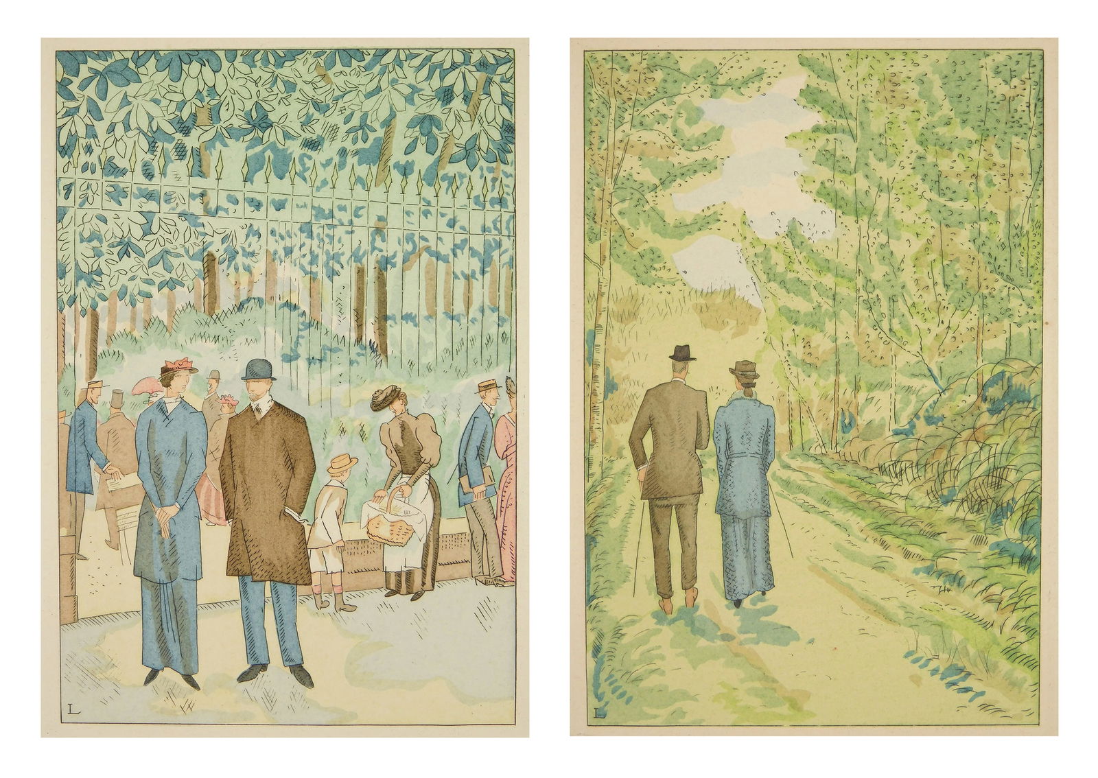 2 Jean Emile Labourerur etchings (1 of 7)