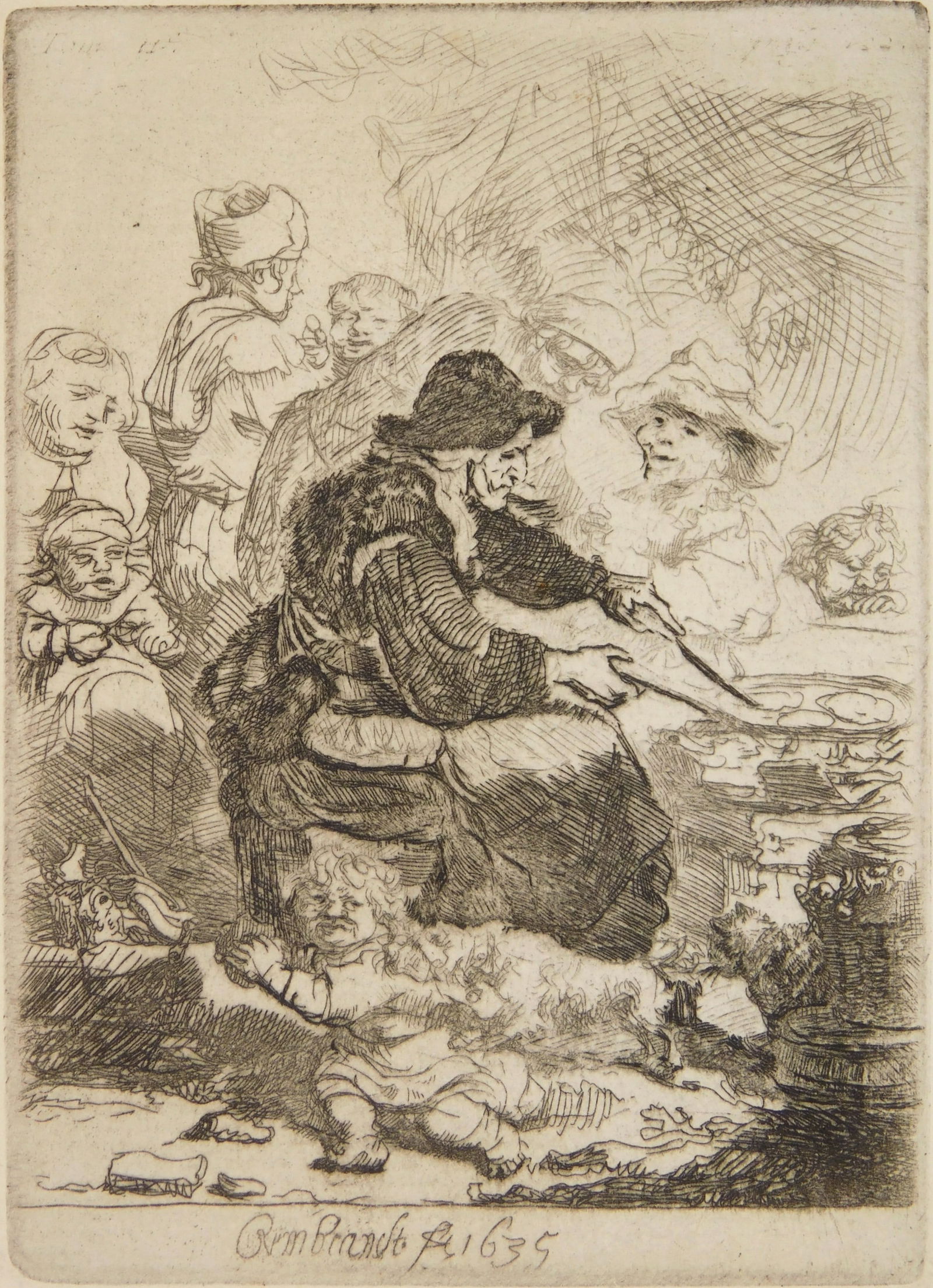 Rembrandt etching (1 of 4)